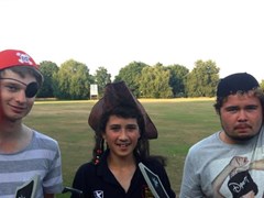 Skipper Matt Norris, PoW Jamie Murray & PoW runner-up Liam Walsh after the GREAT win against Elmstead. Kit courtesy of Fun & Games. 